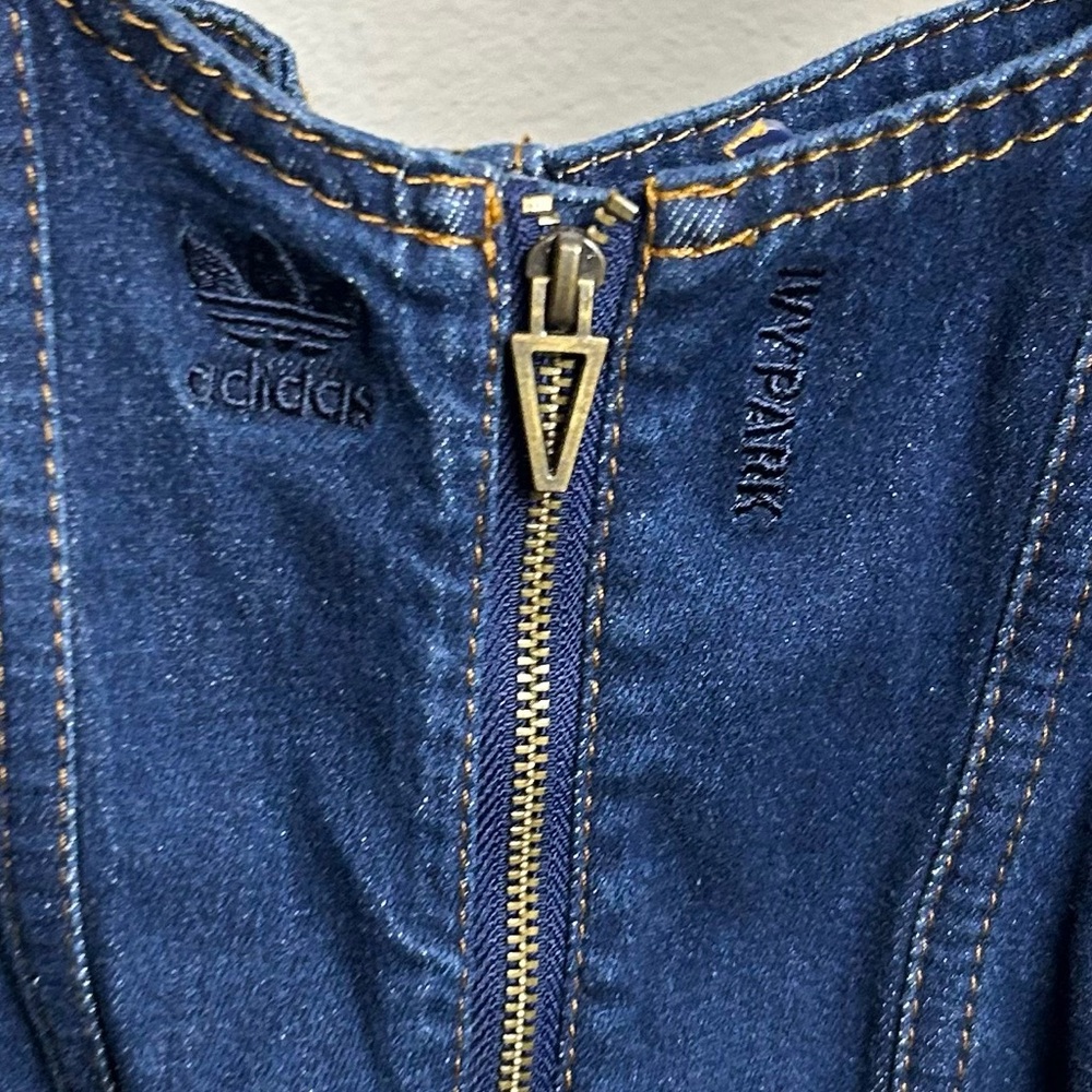 Ivy Park Adidas Rodeo Blue Denim Bodysuit - Picture 6 of 12